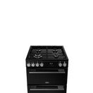 BELLING 444412048 Vision 60cm Dual Fuel Double Oven Cooker Black &amp; Silver Steel additional 2