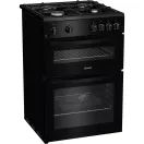INDESIT IDG6GB 60cm Gas Double Cooker - Black additional 4