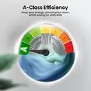 HISENSE WF3S8043BB3 8KG 1400 Spin Washing Machine - Black additional 3