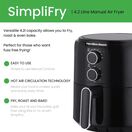 Hamilton Beach HB4001 4.2L Manual Air Fryer Black additional 11