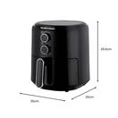 Hamilton Beach HB4001 4.2L Manual Air Fryer Black additional 2