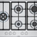 BOSCH PGM7B5K90 Series 4 75cm 5 Burner Gas Hob - Stainless Steel additional 1