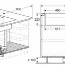 NEFF V57YHQ4C0 N70 70cm Induction Hob with Integrated Ventilation additional 16