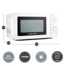 Hamilton Beach HB70T20W 20 Litres 700w Manual Microwave - White additional 3
