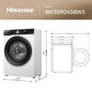 HISENSE WF3S9043BW3 9KG 1400 Spin Washing Machine - White additional 13