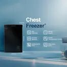 FRIDGEMASTER MCF96EB 95L 54cm Chest Freezer Black E Rated additional 2
