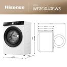 HISENSE WF3S1043BW3 10.5kg 1400 Spin Washing Machine - White additional 13