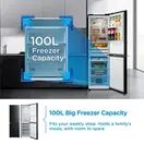 Midea MDRB379FGD30 54.7cm 60/40 No Frost Fridge Freezer Black additional 4