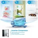 Midea MDRB379FGD30 54.7cm 60/40 No Frost Fridge Freezer Black additional 7