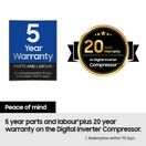 SAMSUNG RB34C632ESA/EU 59.5cm 65/35 Split Fridge Freezer - Silver / White additional 10