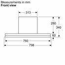 NEFF D88XET2S0B N90 80cm Integrated Design Cooker Hood Matte Black additional 10