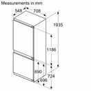 NEFF KB7966DD1G N70 Built-In 70.8cm Fridge Freezer - Flat Hinge additional 8