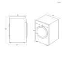 HOOVER HLE V9DG-80 9KG Vented Tumble Dryer White additional 5