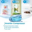 MIDEA MDRE379FGE01D 54cm 70/30 Built In Fridge Freezer - White additional 9