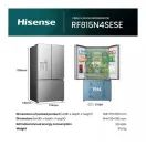 Hisense RF815N4SESE Total No Frost Plumbed American Fridge Freezer - Silver additional 12