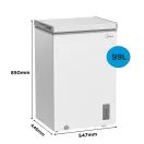 MIDEA MDRC154FZE01 99 Ltr Chest Freezer - White additional 5