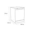 SENSIS DWF0214FSDWA 14 Place Setting 60cm Dishwasher - White additional 4