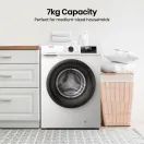 HISENSE 7Kg 1200 Spin Steam Washing Machine - White additional 4