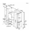 AEG NSC7N18ZES 54.6cm 70/30 Built In Frost Free Fridge Freezer - Sliding Hinge additional 11