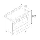 BERTAZZONI Professional 120cm Range Cooker Twin Induction White PRO125I2EBIT2 additional 5