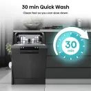Hisense Slimline Dishwasher - Black - 10 Place Settings HS523E15BUK additional 5