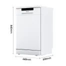 Hisense Slimline Dishwasher - White- 10 Place Settings HS523E15WUK additional 14