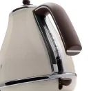 DELONGHI KBOV3001.BG 1.7L Icona Vintage Kettle - Beige/Mahogany additional 4