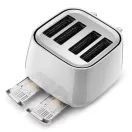 DELONGHI CTY4003.W 4 Slice Eclettica Toaster - Whimsical White additional 2