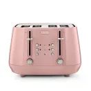 DELONGHI CTY4003.PK Eclettica 4 Slot Toaster - Playful Pink additional 1