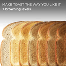 KENWOOD TCP06.000BK 2 Slice Ripple Toaster - Midnight Black additional 5