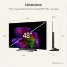LG OLED48G66LS.AEK OLED48G66LS 48" 4K OLED evo AI Stand Version TV additional 2