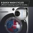HOOVER HGD 48S8C-80 Freestanding 8kg 1400 Spin Washing Machine White additional 9