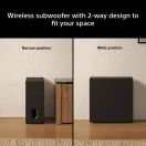 SONY SASW8.CEJ BRAVIA Theatre Sub 8 Wireless 300W Subwoofer - Black additional 5