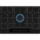 AEG HKB75341NL Gas on Glass 75cm 5 Burner Zone Hob - Black Glass additional 1