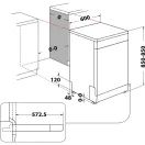 HOTPOINT HP2FFC14BN6WUK Freestanding 14PS ActiveDry Dishwasher - White additional 8