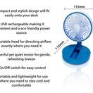 Prem-I-Air EH1953B 4" USB Rechargable Desk Fan Blue additional 2