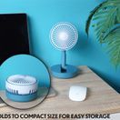 Prem-I-Air EH1953B 4" USB Rechargable Desk Fan Blue additional 3