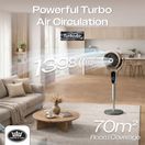 Prem-I-Air EH5430 10" Multi Oscillating Stand Fan Black and Gold additional 3