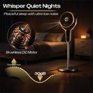 Prem-I-Air EH5430 10" Multi Oscillating Stand Fan Black and Gold additional 4