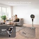 Prem-I-Air EH5430 10" Multi Oscillating Stand Fan Black and Gold additional 7