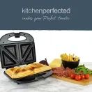 KitchenPerfected 2 Slice Sandwich and Omelette Maker Black E2605BK additional 3