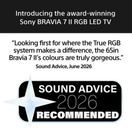SONY K55XR75M2B.UKA 55" Bravia 7 ll True RGB LED 4K Google TV - Black additional 2