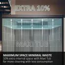 HAIER XF 5C7M0W-80 15 Place 10 Programme 60cm Dishwasher White additional 21