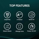 HISENSE WF1Q1041BW 10kg 1400 Spin Steam Washing Machine - White additional 2