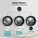 HISENSE WF3S1243BW3 12kg 1400 Spin Steam Washing Machine - White additional 6
