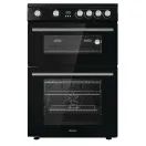 HISENSE HDE3211BBUK 60cm Double Oven Electric Cooker - Black additional 1