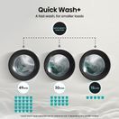 HISENSE WF3S1043BB3 10.5kg 1400 Spin Steam Washing Machine - Black additional 4