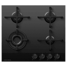 FISHER &amp; PAYKEL CG604DLPGB4 60cm 4 Burner LPG Gas Hob - Black Glass additional 1