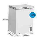 MIDEA MDRC211FZE01 143 Ltr Static Chest Freezer - White additional 4