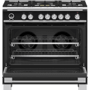 FISHER &amp; PAYKEL OR90SCG6B1 90cm Dual Fuel Range Cooker - Black additional 2